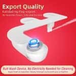 PHITO Non-Electric Bidet Attachment, Luminous Knob Ultra Thin Hidden Dual Self-Cleaning Nozzle Toilet Bidet