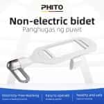 PHITO Non-Electric Bidet Toilet Attachment, Dual Nozzle Self-Cleaning Bidet Sprayer