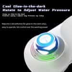 PHITO Non-Electric Bidet Attachment, Luminous Knob Ultra Thin Hidden Dual Self-Cleaning Nozzle Toilet Bidet - 图片 3