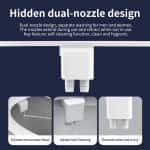PHITO Upgrade Non-Electric Bidet Toilet Attachment, 6mm Ultra Thin Hidden Dual Self-Cleaning Nozzle Bidet Seat Accessory - 图片 3