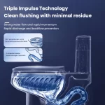 PHITO Small toilet equipped with high impact siphon anti odor ceramic toilet seat, small space - 图片 4