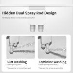 PHITO Non-Electric Bidet Toilet Attachment, Dual Nozzle Self-Cleaning Bidet Sprayer - 图片 4