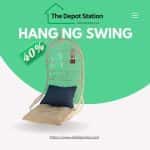 Tall Teardrop Rattan Hanging Swing Chair