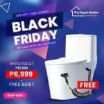 Water-Saving One-Piece Toilet with Free Bidet Sprayer