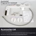 PHITO Non-Electric Bidet Toilet Attachment, Dual Self-Cleaning Nozzle Ultra Thin Bidet Seat Accessory - 图片 6