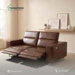 2-Seater Leather Electric Recliner Sofa