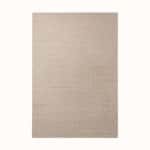 Warm Beige Woven Plain Rug