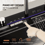 PHITO Multifunctional Kitchen Sink - Nano Honeycomb Embossed 304 Stainless Steel with Digital Display & Accessories Set - Image 4